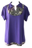 ZBlusa Viscolycra C/ Detalhe Liganet Botões de Strass